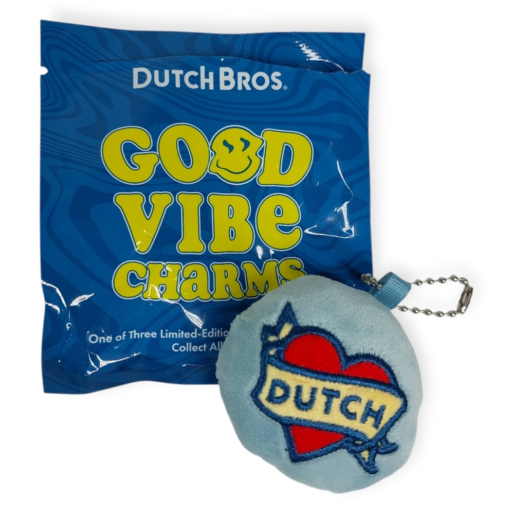 Dutch Bros Plush Bag Charm Keychain Heart Merch Drop March 2026